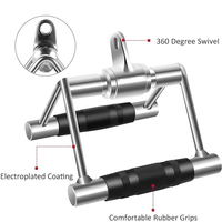 Accessoires de machine de gymnastique Poignées de corde de triceps Barre de traction Lat Barre de presse Barre en forme de V Ensemble de fixation pour machine à câble