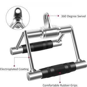 Accessoires de machine de gymnastique Poignées de corde de triceps Barre de traction Lat Barre de presse Barre en forme de V Ensemble de fixation <span class=keywords><strong>pour</strong></span> machine à câble - Product Image 6