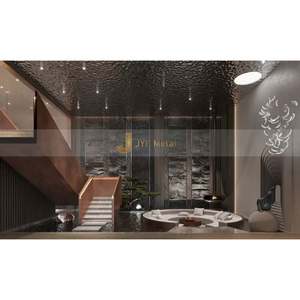 ANN7152 Lámina Metálica Artística de Acero Inoxidable 304 ASTM Serie 300 con Diseño de Ondas de Agua de Lujo para Proyectos de Ingeniería de Paredes Decorativas - Product Image 3