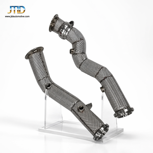 Tubo <span class=keywords><strong>de</strong></span> <span class=keywords><strong>Escape</strong></span> Delantero <span class=keywords><strong>de</strong></span> Acero Inoxidable Premium Directo <span class=keywords><strong>de</strong></span> Fábrica para Mercedes Benz W205 C43 AMG con Volante a la Derecha y Malla Protectora Térmica - Product Image 1