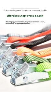 <span class=keywords><strong>Sangle</strong></span> d'arrimage à <span class=keywords><strong>cliquet</strong></span> TIANMA TM-01 de 1 pouce pour moto, avec boucle à came et double crochet en J, en polyester, résistance à la rupture, largeur 25 mm - Product Image 2