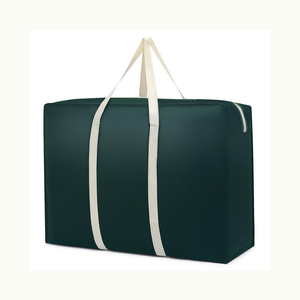 Set di 4 Sacchi Portaoggetti Pieghevoli in Polipropilene VENO da 102 Litri con Manici Robusti e Cerniera (Verde Chiaro) per Soggiorno e Abbigliamento - Product Image 6