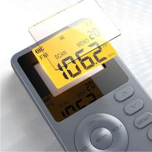 Radio de Bolsillo AM FM con Pantalla LCD Digital, Recargable, Escaneo Automático de Canales, Memoria, Receptor de Transmisión Estéreo Portátil con Auriculares - Product Image 4