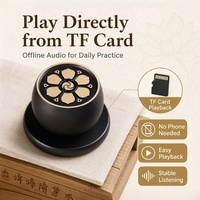 Machine de gravure laser Bouddha, lecteur de chants, haut-parleur de méditation Zen, logo personnalisé, cadeau personnalisé, affichage numérique pour