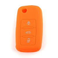 Housse de clé de voiture intelligente universelle en silicone avec 3 boutons, logo de marque personnalisable, accès sans clé pour Volkswagen Beetle 2012-2021