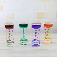 Liquide mouvement barboteur minuterie coloré huile sablier TDAH anxiété jouets sensoriels calme soulagement du Stress bureau jouets décor minuteries d'eau