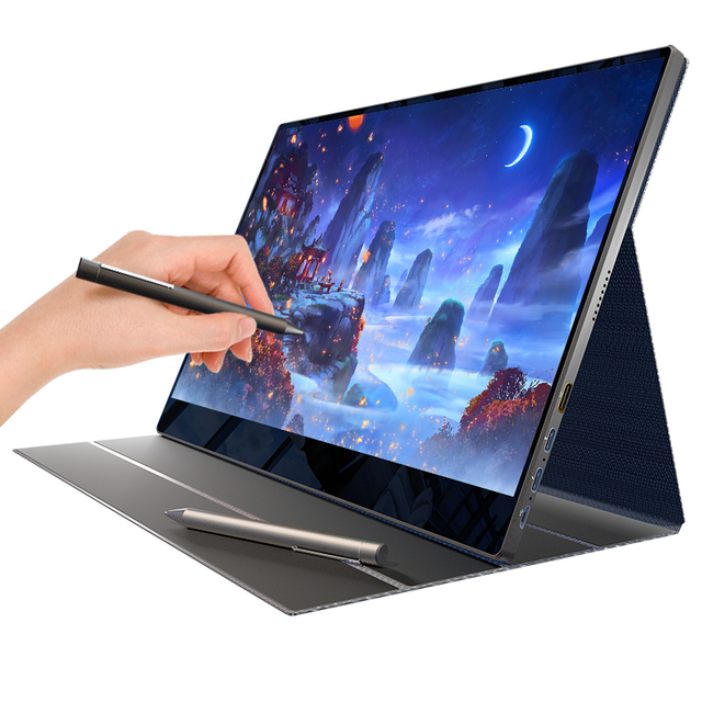 SIBOLAN 15.6 Touch Screen 1080P Gaming Monitor Portable with Digital Stylus Pen