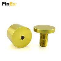 Panneau d'espacement en aluminium plaqué or, panneau personnalisé en aluminium, 13mm 19mm 25mm