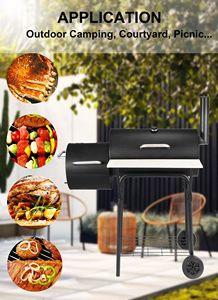 <span class=keywords><strong>Griglia</strong></span> A carbone Offset Fumatore <span class=keywords><strong>Griglia</strong></span> Per <span class=keywords><strong>Barbecue</strong></span> con Antiaderente - Product Image 4