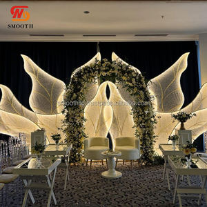 Soporte de Fondo para Bodas SMOOTH, Marco de Metal con Luces LED, Fondo Blanco para Fotografía al Aire Libre, Accesorios de Lujo para Fiestas de Boda - Product Image 4