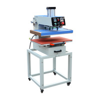Glissière manuelle 38*38CM 220V Machine de sublimation textile Machine de presse à chaud plate pour T-shirt Machine de transfert de chaleur