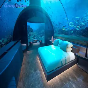 Grandview大型有机玻璃隧道/丙烯酸管水族馆鱼缸