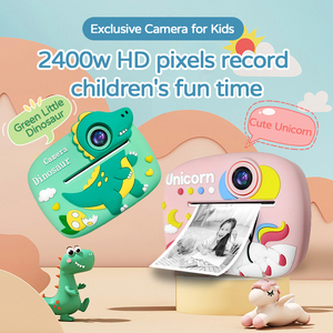 Fotocamera Istantanea per Bambini a Forma di Gattino con Doppia Lente, Schermo 2.4 Pollici Full HD, Angolo di Visione 180°, Memoria Integrata 32G - Product Image 3