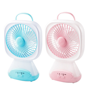 Portable <b>Desk</b> Fan With Light Rechargeable Usb Powered <b>Mini</b> Fan For Home Student Dorm Outdoor Camping - Product Image 2