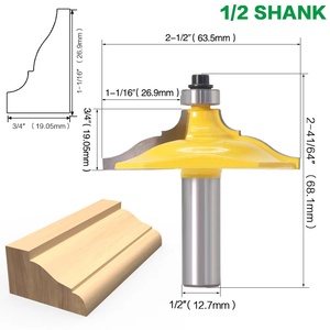 L-N253 Mũi Phay Cạnh Bàn Chuôi 1/2 Inch Dao Phay Gia Công Gỗ Đường Baroque Pháp Cho Máy Công Cụ Máy Gỗ - Product Image 3