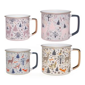 Taza <span class=keywords><strong>de</strong></span> café <span class=keywords><strong>de</strong></span> cerámica <span class=keywords><strong>de</strong></span> 12oz con diseño personalizado <span class=keywords><strong>de</strong></span> Forest and Deer View - Product Image 1