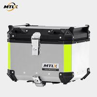 Bagage de rangement en aluminium résistant à la pression de 45 L avec sangle de fixation interne réglable, adapté aux trajets sur routes accidentées et non pavées