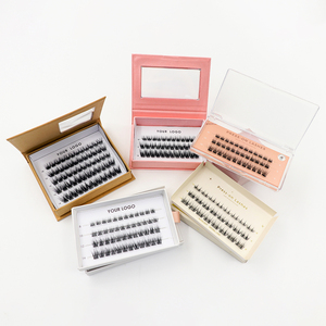Pestañas Postizas Holiday Lashes, Suministros <span class=keywords><strong>de</strong></span> <span class=keywords><strong>Belleza</strong></span>, Pestañas PBT en Racimos, Venta al <span class=keywords><strong>por</strong></span> <span class=keywords><strong>Mayor</strong></span>, Personalizadas, 3D, Naturales, Largas, Rizadas, <span class=keywords><strong>de</strong></span> 8 Filas - Product Image 2
