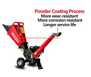 CE認証取得済み K-Max Power 7HP 212cc ガソリンエンジン式木材チッパー/シュレッダー（庭園・農場用）最大切断直径2インチ - Product Image 3