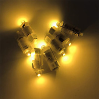Nouvelle lampe LED en plastique ultra-lumineuse à bouton-poussoir autobloquant, lumière jaune chaude, interrupteur enfichable, mini, faite à la main