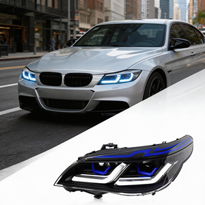 Faros Delanteros LED de Actualización, Plug and Play, Luz de Señal de Giro, DRL, 12V, 6000K, para <span class=keywords><strong>Serie</strong></span> 5 E60 E61 525i 530i 535i 2003-2010 - Product Image 1