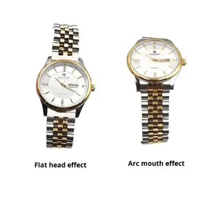 <span class=keywords><strong>Bracelet</strong></span> de <span class=keywords><strong>montre</strong></span> en acier inoxydable avec logo personnalisé 20mm <span class=keywords><strong>22mm</strong></span>, fermoir papillon, accessoires solides, <span class=keywords><strong>bracelet</strong></span> en métal - Product Image 4