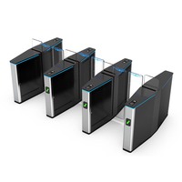 Accès rapide à télécommande de porte de tourniquet d'entrée d'hôtel intelligent avec les tourniquets de pointe automatiques de déflecteur de barrière d'oscillation