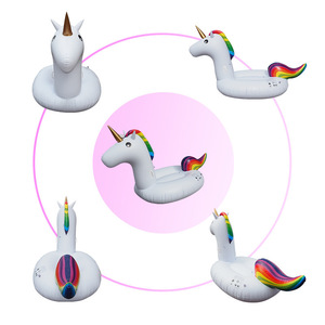 Trong kho dành cho người lớn kích thước xách tay Inflatable Unicorn Ride-on Đồ chơi hồ bơi nổi cho mùa hè chơi - Product Image 3