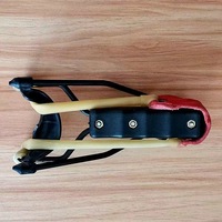 Pochette en cuir brossé Catapult Lingshot avec stabilisateur et support de renfort