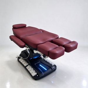 Fauteuil de pédicure électrique pour salon de beauté, fauteuil de traitement esthétique médical, 4 moteurs, réglable, fauteuil de podologie avec repose-pieds - Product Image 6