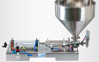 Machine de remplissage semi-automatique haute précision de 1000 ml pour pâtes, idéale pour les conserves, yaourts, confitures, sauces, vinaigres, jus et mayonnaises