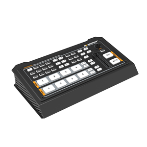 AVMATRIX HVS0403U Switcher Video a 4 Canali per Streaming Live, Metallo Multi-Formato HD/SDI 3G-SDI per <span class=keywords><strong>Luma</strong></span>/Chroma Key T-bar/Auto/Cut - Product Image 1
