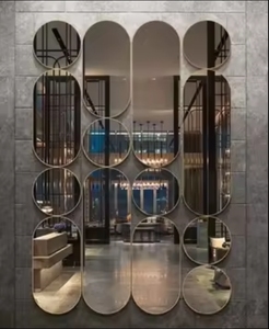Decorative Wall Modern Living Room Corridor Luxurious Aluminum Alloy <strong>Frame</strong> <strong>Mirror</strong> Wall Mounted Combination <strong>Mirror</strong> - Product Image 5