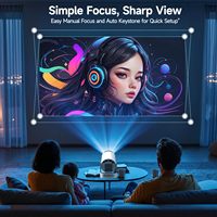 Meilleur vendeur 2025 HY300 PRO Projecteur intelligent Mini projecteur portable Allwinner H726 4k 290ansi Home cinéma Projecteur LED portable