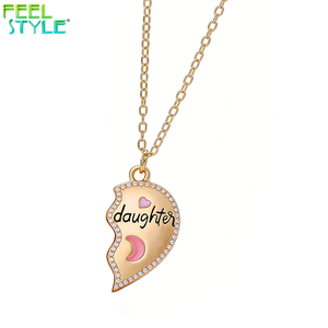 Mini Collar con Corazón <span class=keywords><strong>de</strong></span> Zirconia 5A, Acero Inoxidable 316L, Grabado Personalizado, Temática <span class=keywords><strong>de</strong></span> <span class=keywords><strong>Amor</strong></span>, Chapado en Plata y Oro PVD, Regalo - Product Image 5