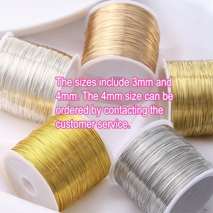 <span class=keywords><strong>Filo</strong></span> per Perline in Rame Placcato Oro 18K, Bobina da 100m, Argento e Oro Rosa, per Accessori per Capelli Fai-da-Te, Creazione di Gioielli, Vendita all'Ingrosso - Product Image 4