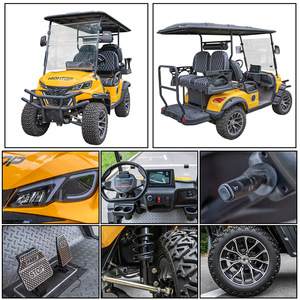 Carrito de golf eléctrico Hightop de 4 asientos, 100-150Ps, faros LED, aire acondicionado automático para campos de golf y complejos turísticos - Product Image 2