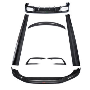 Kit carrosserie en fibre de carbone 2018-2019 pour Maserati <span class=keywords><strong>Ghibli</strong></span> dans le style CMST, lèvre avant, diffuseur arrière, jupes latérales et spoiler de coffre, lifting - Product Image 6