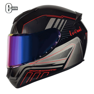 Casque de moto intégral de style classique approuvé DOT, équipement de sécurité unisexe de haute qualité - Product Image 2