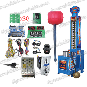 Accesorios de juego de arcade de entretenimiento para interiores Ultimate Big Punch Boxing Machine The King of <span class=keywords><strong>Hercules</strong></span> Hitting Hammer Games Machine Kit - Product Image 2