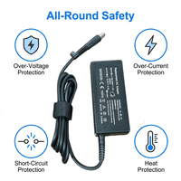 Adaptateur d'alimentation pour ordinateur portable 65W18.5V3.5A 7.4*5.0mm, chargeur de remplacement compatible avec HP Pavilion DV4 DV6 G6 EliteBook 840 G1 Notebook