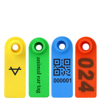 Terrui Nouveau Numéro d'identification d'oreille pour bétail (vache, porc, chèvre) avec puce RFID intégrée