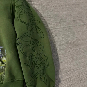 Felpa con Cappuccio Personalizzata OEM ODM con Ricamo LOG, Zip Frontale, Stile <span class=keywords><strong>Y2k</strong></span>, in Cotone, Streetwear, Taglio Ampio, Alta Qualità - Product Image 3