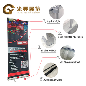 Xách tay rộng cơ sở cuộn lên đứng biểu ngữ nhà sản xuất khuyến mại giá tùy chỉnh in quảng cáo biểu ngữ bên ngoài hiển thị - Product Image 4