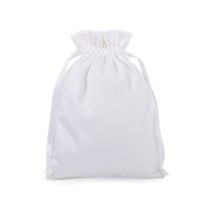 2025 Hot Sale Custom Recycle Organic Muslin Cotton Canvas Fabric Drawstring Shoe <b>Bag</b> With Logo - Product Image 5