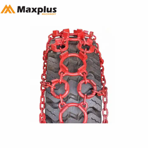 Chaîne de protection robuste pour pneus de skidder forestier et de chargeuse sur pneus, en acier soudé, peint noir, pour pneus de skidder et de chargeuse sur pneus - Product Image 3