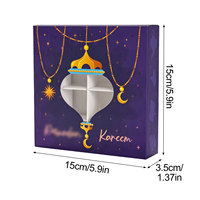 Boîte cadeau en carton écologique recyclable pour le Festival de la Lune, boîte château verte réutilisable, logo personnalisé et design tendance