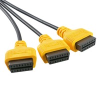 Cable OBD2 AUTOOL de Fábrica Directa, Conector Universal para Automóvil, Adaptador OBD 2, Divisor de 1 a 3 Cables, Extensión de 16 Pines OBDII Macho a Hembra