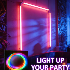 Luz de Tubo RGB Inteligente con Control TUYA <span class=keywords><strong>360</strong></span> °   Iluminación LED de Silicona Flexible de Neón de 25 mm, 3D, Resistente al Agua IP67, para Discotecas/Exterior - Product Image 1
