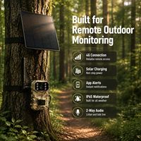 Cámara Remota A8 para Senderismo, 4G LTE, Sensor CMOS, Video 4MP 2K, Infrarrojos de 940nm, Visión Nocturna, Disparo de 0.5s, IP65, Alimentada por Batería